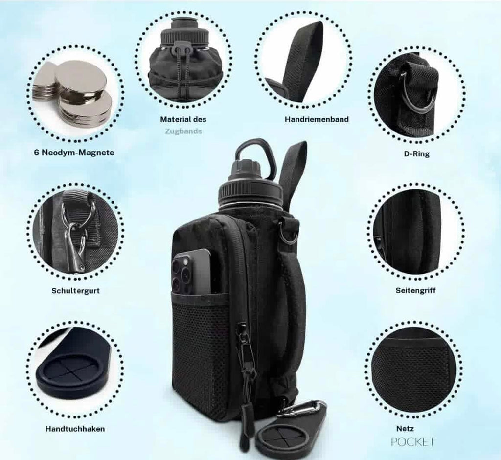 Magnepark Magnetic Fitness Storage Bag – Mounts to Any Gym